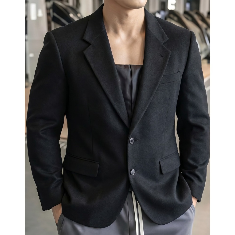 Vintage Fioravanti Couture Blazer Mens 44S Black 100% Cashmere Sport Coat USA